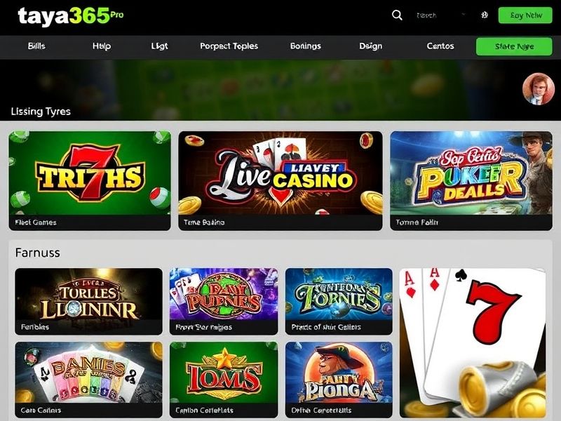 Discover TAYA365PRO, the official platform for premium online gambling. Explore slots, poker, live dealers, and sports betting with secure transactions and exclusive promotions.