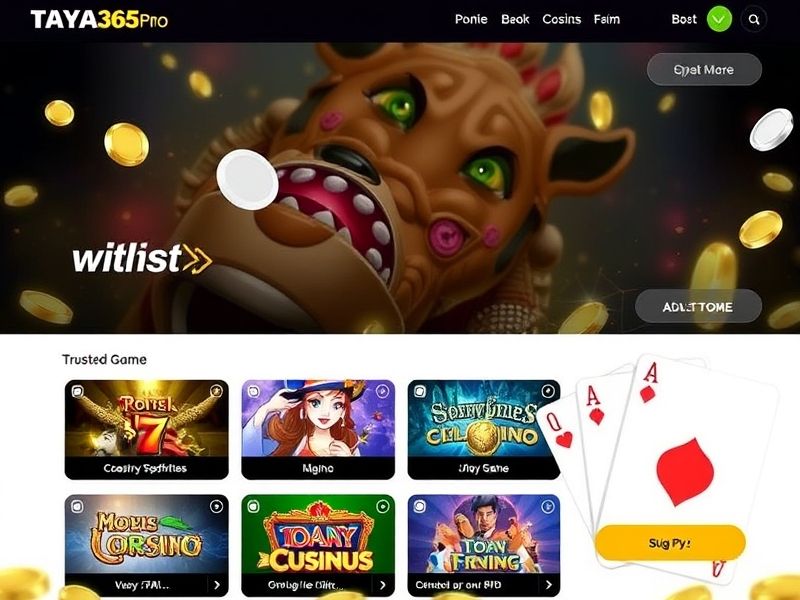Discover TAYA365PRO, the official platform for premium online gambling. Explore slots, poker, live dealers, and sports betting with secure transactions and exclusive promotions.